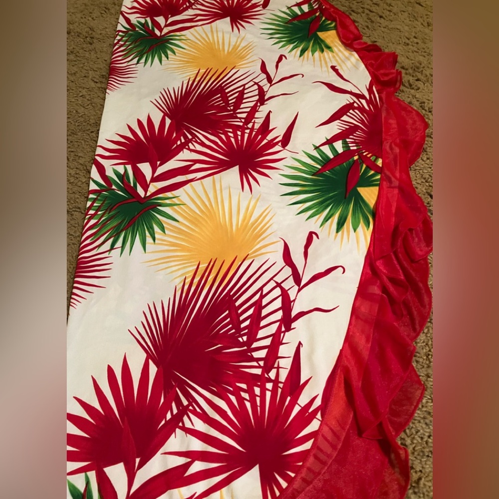 Tropical Print Women's Swim Sarong - Picture 2 of 3